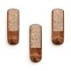 3 Pieces Handmade Round Pattern Wooden Adhesive Wall Hooks