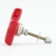 Solid Red Star Ceramic Cupboard Knob