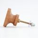 Round Handmade Steam Beech Wood Drawer Knob