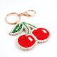 Handmade Beaded Cherry Keychain Cute Fruit Bag Charm