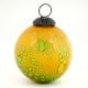 Round Yellow and Green Decorative Glass Hanging Ornament