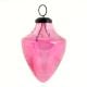 Vintage Pink Glass Cone Shape Hanging Ornament