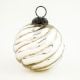 Vintage Glass Silver Round Hanging Ornament For Christmas Tree decor