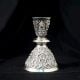 Handcrafted Thailand Sterling Silver Embossed Candle Holder