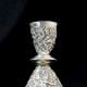 Handcrafted Thailand Sterling Silver Embossed Candle Holder