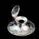 Antique Sterling Silver Hinged Desk Ink Pot