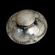 Antique Sterling Silver Hinged Desk Ink Pot