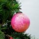 Pink Decorative Round Glass Hanging Ornament
