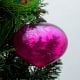 Queen Pink Vintage Glass Turnip Christmas Ornament