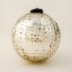 Silver Decorative Round Glass Hanging Ornament