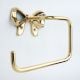 Elegant Brass Bow Toilet Paper Holder Wall Mounted Bathroom Accessory
