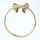 Premium Brass Bow Design Ring Hanger for Bathroom