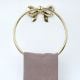 Premium Brass Bow Design Ring Hanger for Bathroom