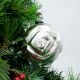 Silver Round Decorative Mercury Glass Hanging Ornament