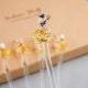 Handcrafted Glass Bird Design Cocktail Stirrers Or Swizzle Sticks In Pack Of 6