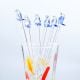 6 Pieces Cut Penguin Stirrer Glass Swizzle Sticks for Cocktail Party
