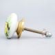 Yellow Cow Ceramic Flat Bed Room Cabinet Knob