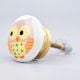 Owl Ceramic Flat Kids Bed Room Dresser Knob