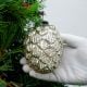 Antique Silver Mercury Glass Christmas Ornament
