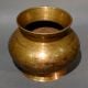 Vintage Brass Kalash Wide Rim Ritual Vessel