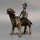 Dhokra Tribal Rider on Animal Brass Sculpture
