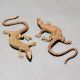 Brass Lizard Pair Tribal Folk Art Figurines
