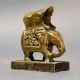 Brass Elephant Rider Figurine Traditional Decor Sculpture