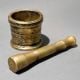 Brass Mortar and Pestle Traditional Grinding Set