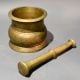 Brass Mortar and Pestle Spice Grinding Set