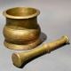 Brass Mortar and Pestle Spice Grinding Set