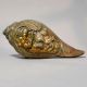 Brass Ganesh Carved Shankh Conch Decorative Idol