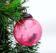 Pink Round Small Christmas Hanging Online