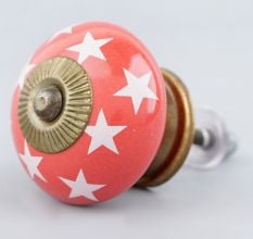 Red Star Ceramic Cabinet Knob Online