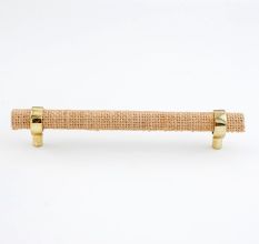 Natural Jute Adjustable Cabinet Handle Rustic Drawer Pull (7 Inches)