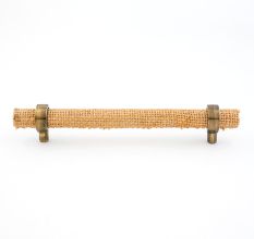 Adjustable Natural Jute Cabinet Handle Rustic Drawer Pull (5 Inches)