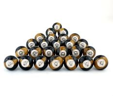 25 Pieces Handmade Brown and Black Ceramic Kitchen Cabinet Knobs