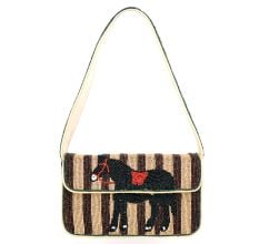 Handcrafted Luxury Beaded Horse Shoulder Bag