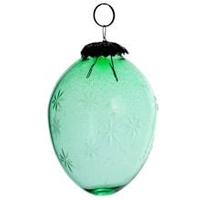 Green Decorative Star Glass Hanging Ornament