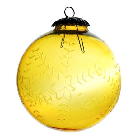 Yellow Leaf Cut Christmas Hanging Online