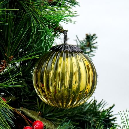 Yellow Solid Melon Christmas Hanging Online