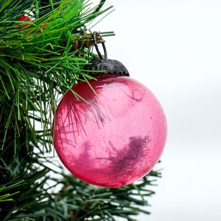 Pink Round Small Christmas Hanging Online