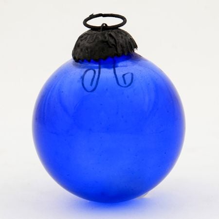 Navy Blue Round Christmas Hanging