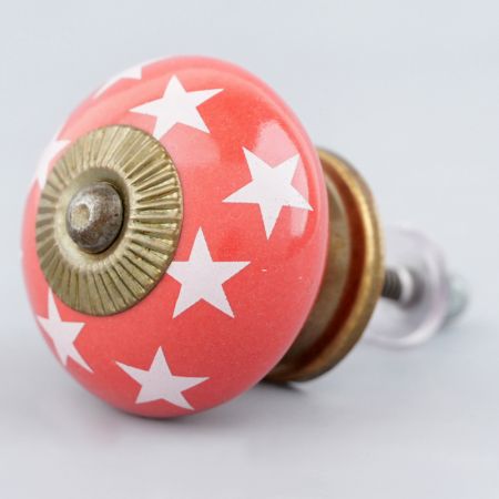 Red Star Ceramic Cabinet Knob Online