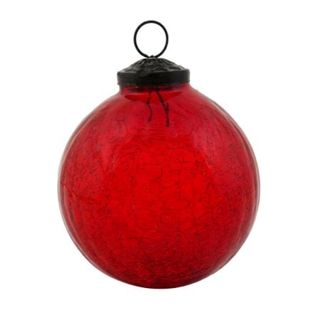 Antique Red Round Christmas Hanging