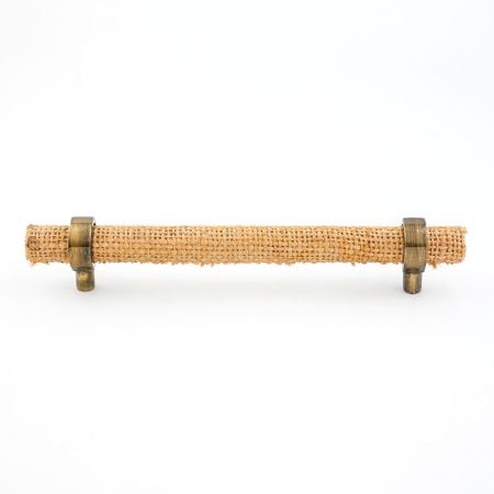 Adjustable Natural Jute Cabinet Handle Rustic Drawer Pull (5 Inches)