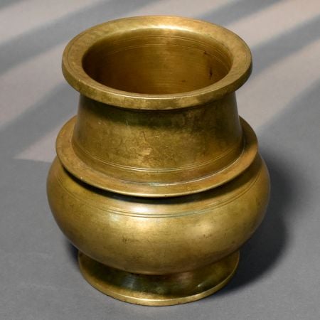 Handcrafted Brass Layered Kalash Traditional Pooja Vessel