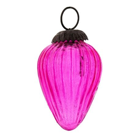 Decorative Pink Glass Christmas Ornament Hanging