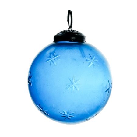 Turquoise Plum Star Cut Christmas Hanging