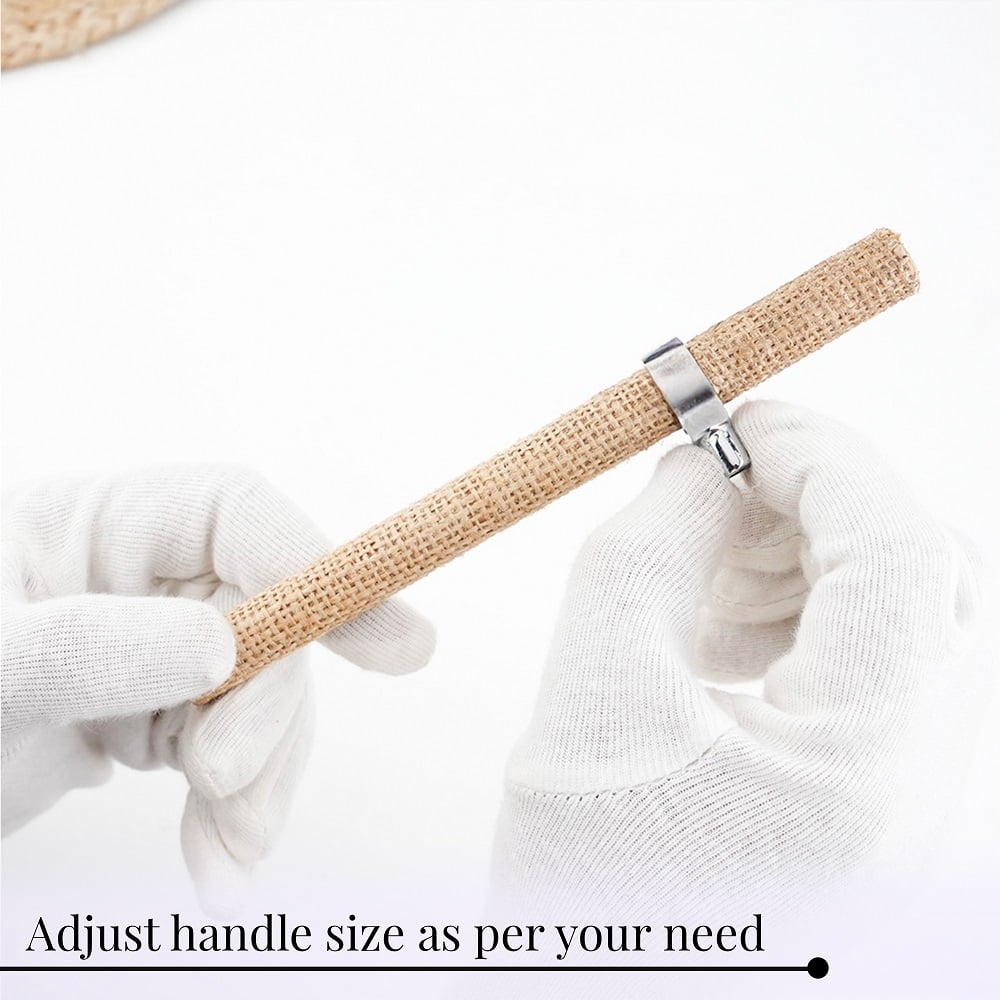 Natural Jute Adjustable Cabinet Handle Rustic Drawer Pull (7 Inches)