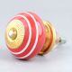 Red White Stripes Knob